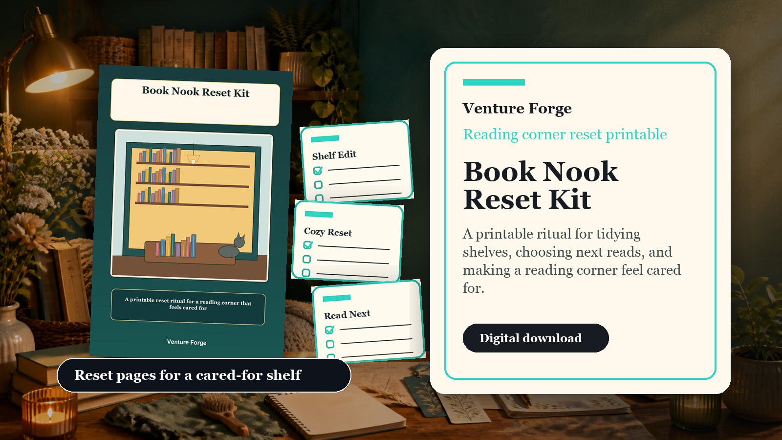 Digital cover for Book Nook Reset Kit