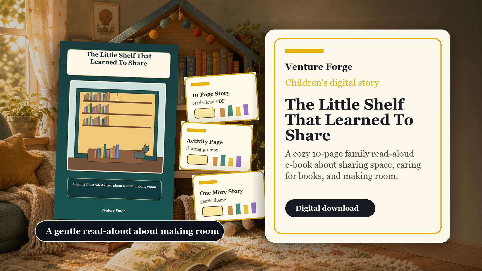 Digital cover for The Little Shelf That Learned To Share